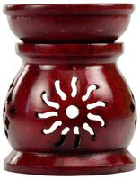 3 1/2" Red Soapstone Oil Diffuser