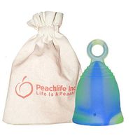 Mini - Extra Firm - Menstrual Cup With Ring For Easy Removal - Small 24ml Low Cervix -12 Hour No Spill Pad & Tampon Alternative - FDA Approved Medical Grade Silicone - Teen GREENSWIRLCUP Peachlife Inc