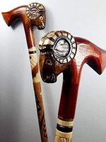 oleksandr.victory Cane Walking Stick Wooden Stick Handmade Men's Accesories (34 inch, RAM Axe)