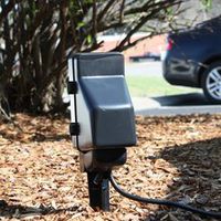 Spy-MAX Outdoor Power Stake Hidden Camera w/ DVR - Secret Hidden Camera Records all Video evidence to SD Card. Pull card to review recorded evidence on computer.