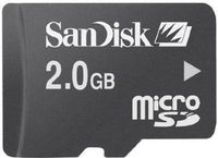 SanDisk 2GB microSD Memory Card with Adapter