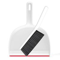 Broom and Dustpan With Long Handle Telescopic Up Mini Desktop Broom Set Plastic Non-stick Hair Multi-Function Soft Brush Desktop Small Broom Combination Windowsill Desktop Balcony Cleaning Tools