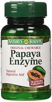 Nature's Bounty Papaya Enzyme Dietary Supplement, Supports Digestive Enzymes, 100 Tablets