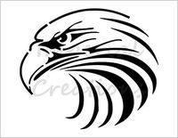 EAGLE Head American Bald Large Bird 8.5" x 11" Stencil 20 Mil Plastic Sheet NEW S384
