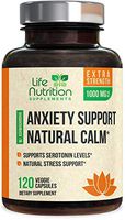 Stress Support Supplement 1000mg - Natural Herbal Formula with Ashwagandha, 5-HTP, GABA, L-Theanine, Rhodiola Rosea - Made in USA - Calm, Positive Mood and Relaxation - 120 Capsules