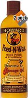 Howard Products FW0016 Feed-N-Wax Wood Polish and Conditioner, Beeswax &, 16 oz, orange, 16 Fl Oz New Version