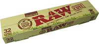 RAW Organic Unrefined Pre-Rolled Cone 32 Count (King Size)