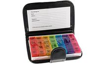 VANLO Pill Case - 7 Day Travel Pill Box, Prescription & Medication Pill Organizer with Case