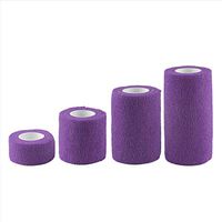 Andux Land Self-Adhesive Bandage 4 Rolls Cohesive Wrap Bandaging Tape ZZTXBD-04 (Purple)