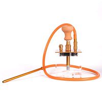 XZYP Arabian Modern Hookah, Buckhookah Shisha Hookah Accessories Hookah Set with LED Lights,Gold