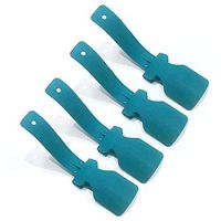 Develoo Lazy Shoe Helper, 4 Pcs Shoe Lifting Helper Easy On Easy Off Portable Sock Slider Plastic Shoehorn Helper Handled Travel Shoe Horn for Elderly Disabled Pregnancy