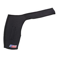 Neoprene Double Shoulder Protector Brace Support Strap Wrap Belt Band Black - Black2, as described