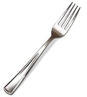 100 Silver Plastic Forks Premium Quality Disposable Silverware Polished, Cutlery Perfect Heavy Duty Flatware for Parties, Weddings, and Catering Events Heavy Duty Utensils