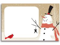 50 pack Woodland SnowmanNo Sentiment Enclosure Cards (20 unit, 50 pack per unit.)