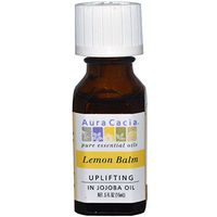 Aura Cacia, Oil Essential Lemon Balm Uplifting, 0.5 Fl Oz