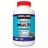 Kirkland Signature Daily Multi Vitamins & Minerals Tablets 2 Pack Each of 500-Count Bottle