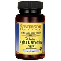 Swanson Original L. Acidophilus Plus Fos 3 Billion Cfu 60 Capsules