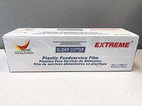 EXTREME 18" x 2000' Premium Plastic Food Service Cling Film w/Safety Slide Cutter