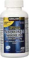 Naproxen Sodium by Kirkland Signature, 220 mg Non Prescription Strength, 400 Caplets (2 Pack)