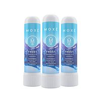 MOXE Frost - Energizing Aromatherapy Nasal Inhaler - Alleviate Headaches, Boost Focus & Energy - Cooling Sinus Blaster - Includes Peppermint, Eucalyptus, Wintergreen Essential Oils (3-Pack)