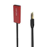 ihens5 U2 Bluetooth Aux Adapter,Smallest Bluetooth Receiver Car Adapter Aux USB to 3.5mm Jack Bluetooth Handsfree Car kit Audio Receiver with Microphone for Car Speaker Home Audio Stereo (Red)