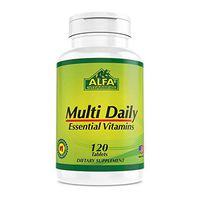 Alfa Vitamins® Multi Daily - Essential Vitamins to Support The Immune System and Promote a Healthy Lifestyle - 120 Tablets