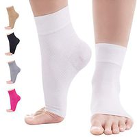 Kemford Ankle Compression Sleeve - 1-Pair Plantar Fasciitis Sock – Foot Brace for Arch Support - Heel Pain Relief for Women & Men