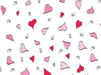 Small Valentine"Swingin' Hearts" 7x2x3" Cello Cellophane Treat Food Snack Bags (10 ct)