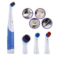 Electric Cleaning Brush with Household All Purpose 4 Brush Heads for Kitchen & Household Cleaning