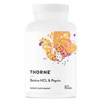 Thorne Research - Betaine HCL & Pepsin - Digestive Enzymes for Protein Breakdown and Absorption - 225 Capsules