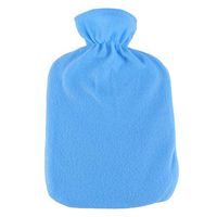 SUPVOX Classic PVC Fabric Hot Warmer Bottle Bag for Hand Stomach Pain 2L (Medium Size Classic Blue)