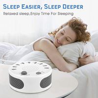 AWZSDF Sleep White Noise Machine, Portable Sound Therapy for Baby and Adult Sleeping and Relaxation Device, 9 Natural Sounds, Auto-Off Timer, USB or Battery Powered