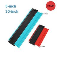 Contour Gauge Contour Duplicator 5" and 10" Widen Measurement Copy Tool Shape Measuring Gauge Extractor Irregular Contour Gauge Ruler - 2 Pieces