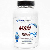 MSM 1000mg // 200 Capsules // Pure // by PureControl Supplements