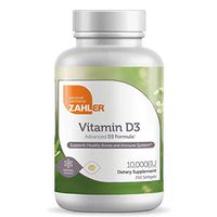 Zahler Vitamin D3 10,000 IU, an All-Natural Supplement Supporting Bone Muscle Teeth and Immune System, Certified Kosher, (250 Count)