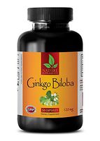 Brain Booster Pills - Ginkgo BILOBA 120MG - Natural Extract - Gingko biloba herb - 1 Bottle (50 Capsules)