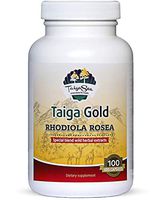 TAIGASEA Rhodiola Rosea Supplement, Wild Siberian Root Extract Blend for Natural Stress Relief, Focus, Mood and Mental Refreshment, Optimal Energy and Endurance, 100 Vegetarian Capsules