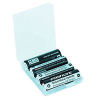 Koshore Precharged Rechargeable AA Batteries 2100mAh Real Capacity Low Self Discharge (LSD) NiMH AA Battery Pre-charged for remote, controller, flashlight etc. (4-Pack with a case)