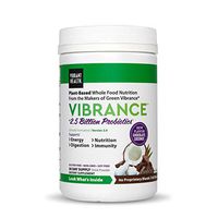 Vibrant Health - Vibrance Chocolate Coconut, Plant-Based Green Superfood Powder, 2.5 Billion CFU of Probiotics Per Scoop, Vegetarian and Gluten Free, 30 Servings