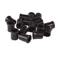 24PCS per Bag Black Softy Rubber Tobacco Smoking Pipe Tip Grips Diameter 12mm and 9mm (Diameter 12mm)