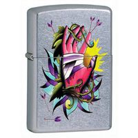 Street Chrome, Help A Little (ZI20911) Category: Urban Style Zippo Lighters