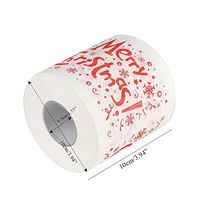 Cuekondy 2018 Christmas Toilet Paper Santa Claus Printed Roll Paper Towel Living Room Bathroom Toilet Paper Tissue Napkin Xmas Party Decor (C, 3 Layers)