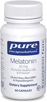 Pure Encapsulations - Melatonin 20 mg - Hypoallergenic Supplement Promotes Healthy Cells and Tissues - 60 Capsules
