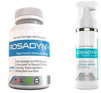 Rosadyn Rosacea Treatment Supplement and Reparative Serum Set, for Sensitive Skin and Redness Relief – Natural and Organic Facial Products