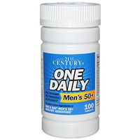 21st Century Men's 50+ One Daily Multivitamin Multimineral Supplement Tablets - 100 ct, Pack of 2