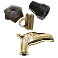 Eve.Store Rare Eagle Head Wooden Cane Walking Stick Men Women - Canes Metal Brass Handle