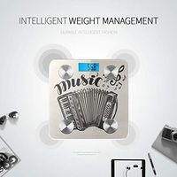 Beautiful Melody Accordion Weigh Scale Body Mass Scale Bluetooth Scales Tracks 8 Key Compositions Analyzer Sync with Fitness Apps 400 Lbs
