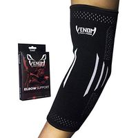 Venom Elbow Brace Compression Sleeve - Elastic Support, Tendonitis Pain, Tennis Elbow, Golfer's Elbow, Arthritis, Bursitis, Basketball, Baseball, Football, Golf, Lifting, Sports, Men, Women (XL)
