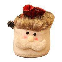 Villeur Christmas Santa Claus Snowman Elk Kids Candy Gift Xmas Present Bag Décor Gift Bags