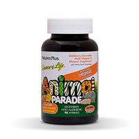 NaturesPlus Animal Parade Source of Life Children's Chewable Multivitamin - Orange Flavor - 90 Animal Shaped Tablets - Promotes Health and Wellbeing - Vegetarian, Gluten-Free - 45 Servings